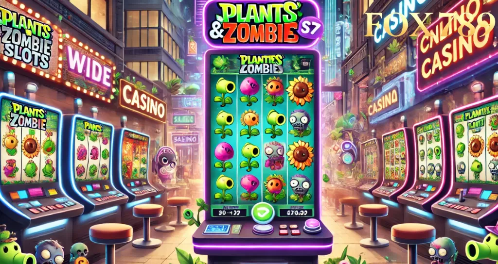 วิธีเข้าร่วมเล่น Plants & Zombie Slots ที่ Fox789